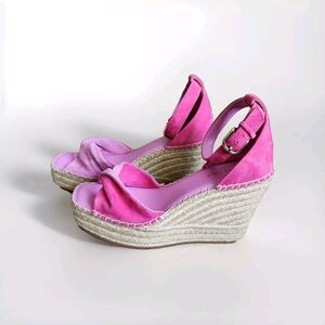 Kenneth Cole New York Women's SOL Ankle Strap Casual Wedge Heels 8 BHFO 8088